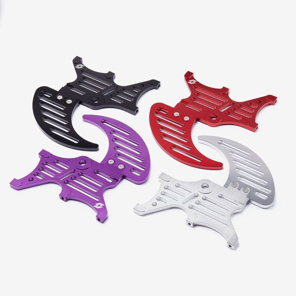 Full-E Charged Rear Dual Caliper Disc Guard for Talaria / Light Bee 200mm Brake Disc Purple