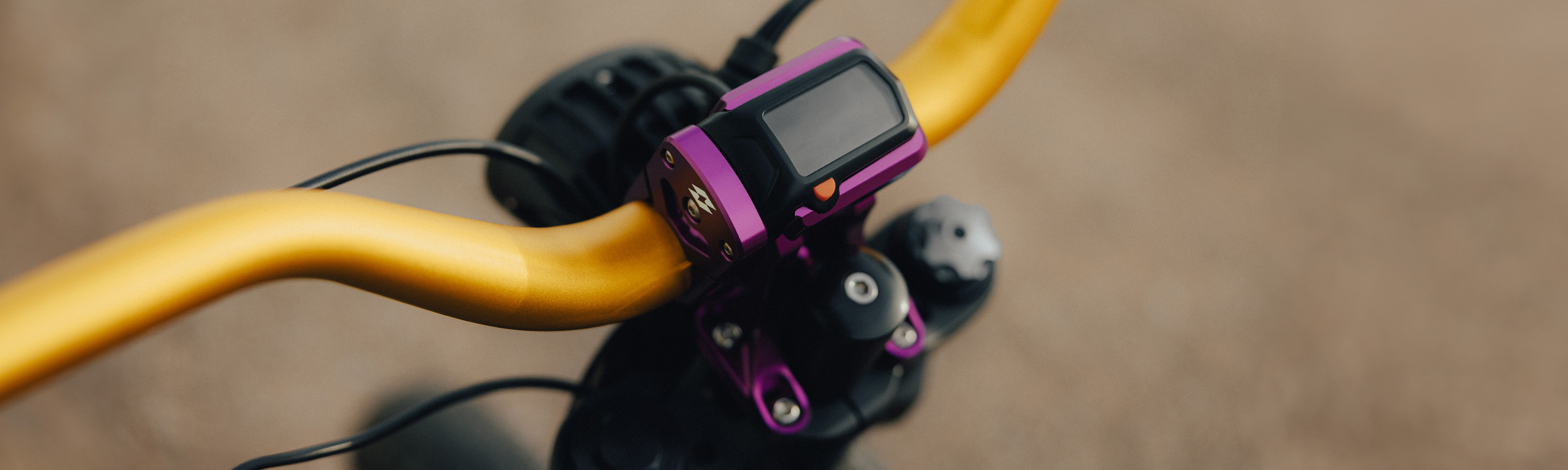 Full-E Charged Speedo Relocation Bracket Purple