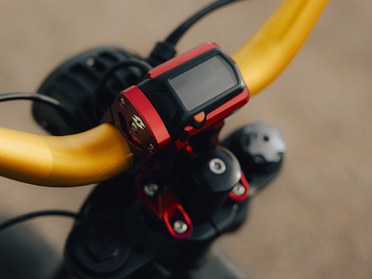 Full-E Charged Speedo Relocation Bracket Red for Light Bee