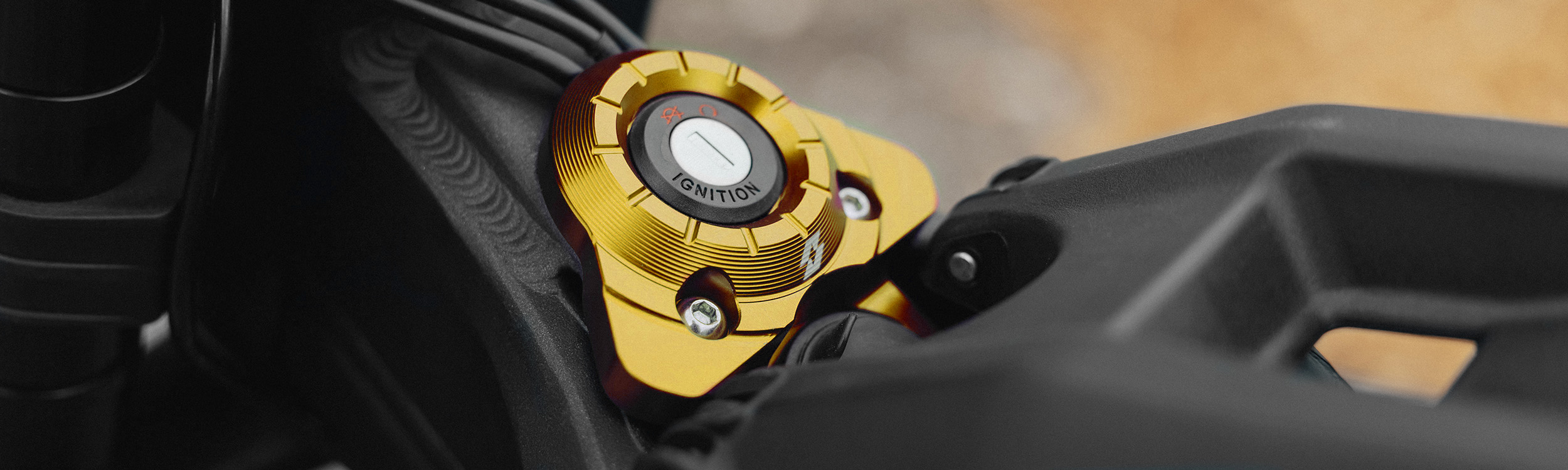 Full-E Charged Ignition Mount Plate Gold